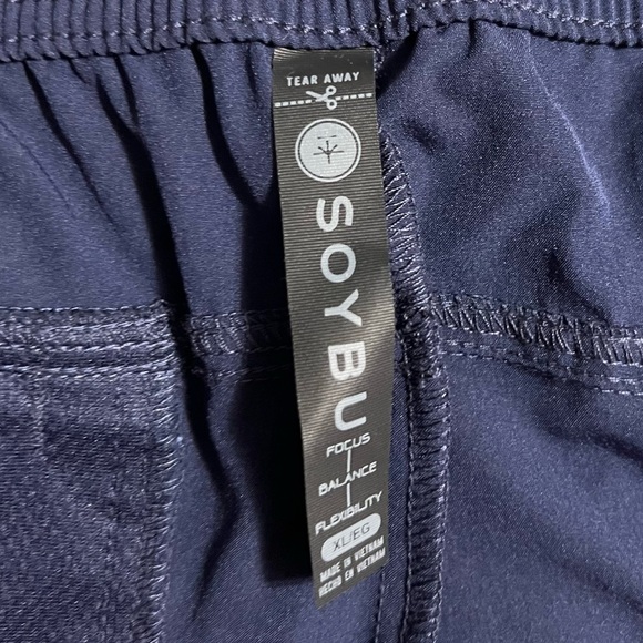 Soybu Men’s Woven Joggers XL Blue Pull-On Stretch Water Resistant Activewear NWT - Picture 8 of 10